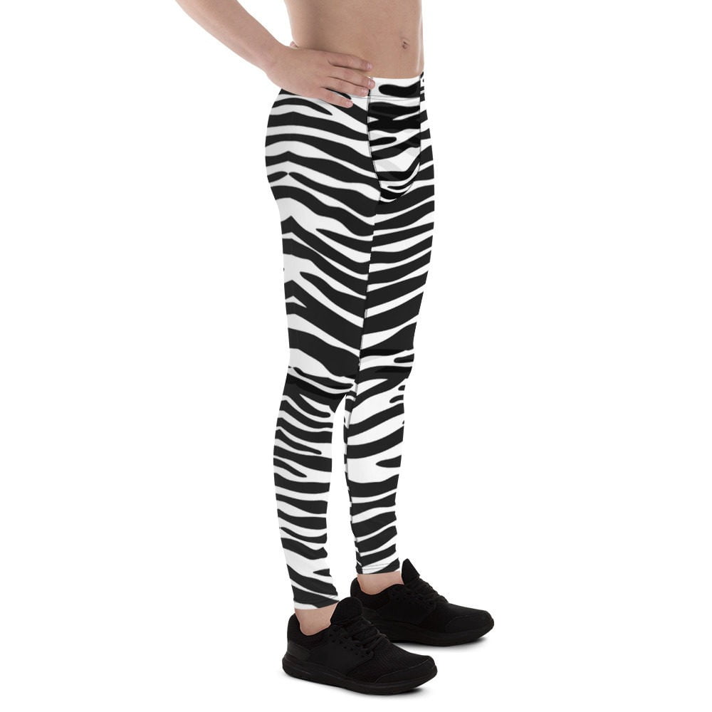 Zebra Men's Leggings ⋆ KraziLegs